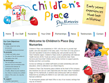 Tablet Screenshot of childrens-place.co.uk